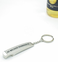 Cadeaux promotionnels, ouvre-bouteille porte-clés en alliage de zinc couleur bronze antique, durable, avec design personnalisé