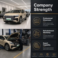 Audi Q4 E Tron Bekas 605KM SUV Listrik Murni EV Jarak Jauh Setir Kiri 5 Kursi Edisi Premium