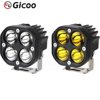 Nouvelle barre lumineuse de travail LED Gicoo 3 pouces en aluminium IP67 étanche 12V pour moto, voiture, VTT 40W 4000LM