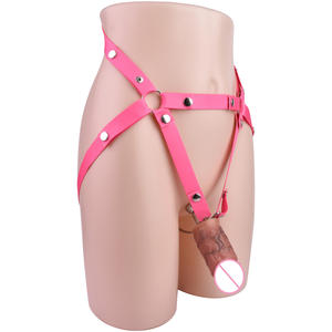 FRRK-3234ล็อคพรหมจรรย์ของผู้ชายพร้อมดิลโด้ซิลิโคนแบบปรับได้แบบ <span class=keywords><strong>DIY</strong></span> สวมใส่ได้ - Product Image 2