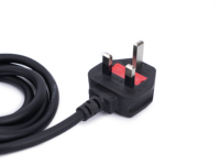 Cable de Extensión de Corriente CA KESHI UK, 240V, 3 Enchufes, 1 Tomacorriente, 13 Amperios, Cable SJTW de PVC y Cobre de 1m, para Electrodomésticos y Luces de Escenario