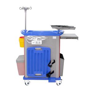 Goede Kwaliteit Ziekenhuisinstrumentkarren Abs Medische Noodtrolley Prijzen Laden Medicijnkarretje - Product Image 5