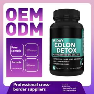 Capsules de nettoyage avancées à base de plantes de désintoxication du côlon OEM 15 jours favorisent la digestion améliorer les selles capsules de perte de poids - Product Image 3