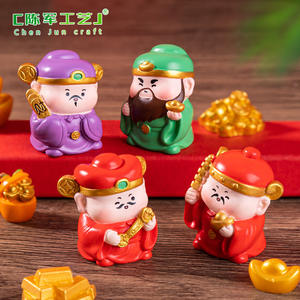 Chenjun nouvel an fête du printemps cinq dieu <span class=keywords><strong>de</strong></span> Fortune poupée bricolage décoration sac aveugle accessoires paysage bureau voiture Ornam - Product Image 2
