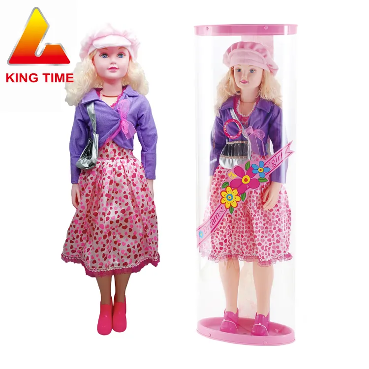 La più popolare bambola di plastica divertente in vinile Dress-Up personalizzata OEM ha fatto la funzione musicale per bambini