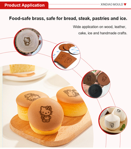 2026 Sello de grabado personalizado, Sello de marcaje de <span class=keywords><strong>madera</strong></span> personalizado, Sello térmico de latón para barbacoa, Piezas para estampado de metal y cuero - Product Image 4