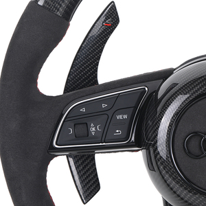 <span class=keywords><strong>Volante</strong></span> Deportivo <span class=keywords><strong>S</strong></span> <span class=keywords><strong>Line</strong></span> en Alcántara y Fibra de Carbono con LED para <span class=keywords><strong>Audi</strong></span> A3 <span class=keywords><strong>A4</strong></span> A5 A6 <span class=keywords><strong>B7</strong></span> 8V B9 S3 S4 S5 RS3 RS4 RS5 RS6 RS7 C7 C8 Q5 Q7 - Product Image 3