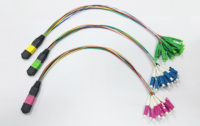 Kabel Patch Trunk 12-Fiber OM3/OM4 MPO/MTP 8/12/24F untuk Pusat Data dengan Dukungan 5G POE TCP GPRS