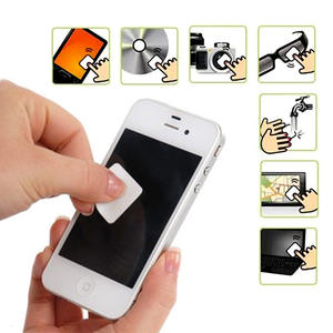 Lámina adhesiva de microfibra imprimible personalizable, limpiador de pantalla adhesivo lavable, sublimación <span class=keywords><strong>en</strong></span> blanco para cámara, teléfono y portátil - Product Image 5