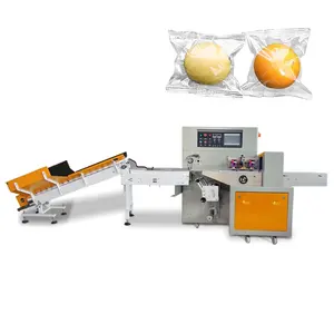 Automatic Fresh Fruit Pillow Packing Machine For Lemon Orange Kiwi Packing Machine Banana Apple Peach Flow Packing Machine