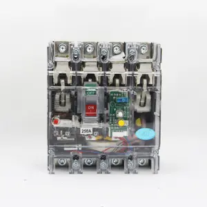 Transparent Plastic Shell Moulded Case Circuit Breaker 250A/4P Leakage Protection Switch