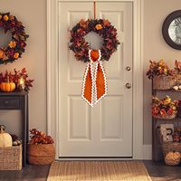 Ruban personnalisable en polyester de 54 pouces, vierge festonné pour broderie et monogramme, idéal pour les remises de diplômes et Thanksgiving, vente en gros
