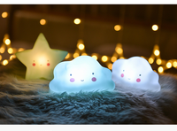 Lampe led d'intérieur alimentée par batterie pour chambre d'enfant, mignon pvc soleil lune étoile animal bébé veilleuse pour décoration de chambre d'enfant