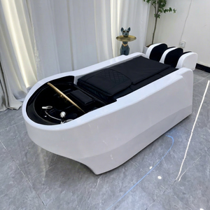 KISEN Cama de Spa Japonesa Moderna para Lavado de Cabeza, Silla de Lavado con Lavabo para Salón, Cama Eléctrica para Lavado de Cabello - Product Image 1