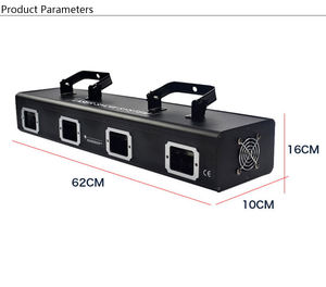 Professionnel couleur quatre têtes projecteur Laser faisceau lumière contrôle du son auto-<span class=keywords><strong>marche</strong></span> pour la décoration de fête Disco - Product Image 6