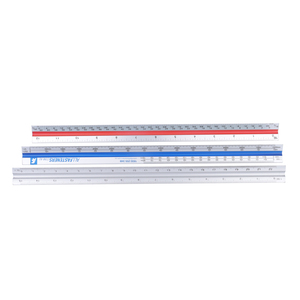 <span class=keywords><strong>Righello</strong></span> Triangolare in Alluminio CJ-5070D-1 1/20/25/<span class=keywords><strong>50</strong></span>/75/100/125 Professionale 30 <span class=keywords><strong>Cm</strong></span> con Bordo Smussato, <span class=keywords><strong>Righello</strong></span> Architettonico Promozionale - Product Image 4