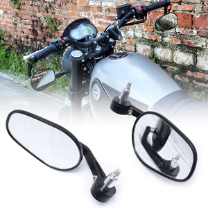 Specchietti retrovisori per moto in lega di alluminio con Design posteriore a foglia posteriore con specchietti per moto personalizzati per manubrio da 7/8 ''22mm - Product Image 1