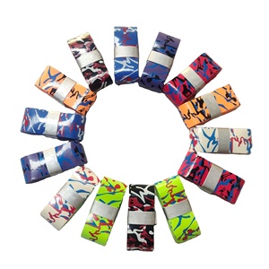Ruban adhésif multicolore pour <span class=keywords><strong>raquette</strong></span> de badminton et tennis, adhésif, camouflage, colle antidérapante pour les mains - Product Image 1