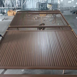 Vườn nhôm ban công riêng tư hàng rào hồ sơ louver Khung thanh ngang slat hàng rào louvers Bảng điều chỉnh tường - Product Image 6