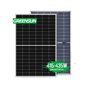 Greensun solar-dachziegel photovoltaik 415 w 420 w 425 w 430 w 435 w 440 w halbzellen-solarpanel topcon olar-panel schindeln