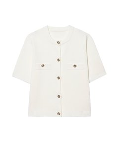 Nouveau Top <span class=keywords><strong>Cardigan</strong></span> Veste en Maille Printemps pour <span class=keywords><strong>Femme</strong></span> à Manches Courtes, Simple et Tendance - Product Image 3