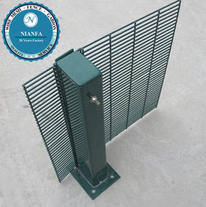 Clôture enduite de PVC de haute sécurité 358 avec treillis et porte antivol de clôture électrique à impulsion haute tension - Product Image 2