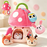 Jouets en peluche personnalisés, animaux en peluche doux en coton PP, jouets compagnons pour enfants.