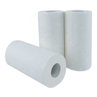 Rouleau de papier absorbant et essuie-tout de cuisine 2 plis, 70 feuilles, haute absorption d'huile, en pâte de bois vierge, pour usage domestique, économique et personnalisable