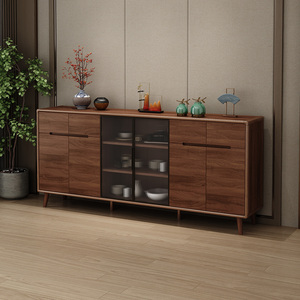 Trung Quốc Phong Cách Bằng Gỗ Giao Diện Điều Khiển Bảng Sideboard Lưu Trữ Hutch Tủ Rắn Gỗ Tự Chọn Tủ Sideboards Trong Nhà Bếp Phòng Ăn - Product Image 1