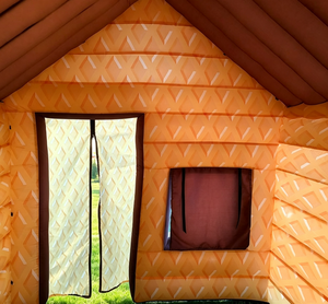 Maison en pain d'épices gonflable personnalisée avec impression numérique intégrale, stand gonflable <span class=keywords><strong>de</strong></span> Noël pour exposition <span class=keywords><strong>de</strong></span> fête ou foire <span class=keywords><strong>de</strong></span> jardin - Product Image 5