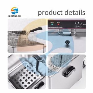 <span class=keywords><strong>Friteuse</strong></span> à poulet électrique commerciale <span class=keywords><strong>220V</strong></span>, <span class=keywords><strong>professionnelle</strong></span>, de comptoir, 11L, en acier inoxydable 304, 2800W, haute température - Product Image 5