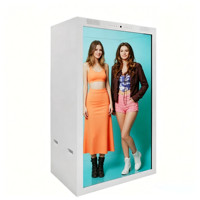 Vitrine holographique 3D de 75 pouces avec écran tactile LCD transparent, projection en temps réel, animation 4K Ultra HD, SDK pour centre commercial
