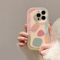 Coque de téléphone Design de nouveauté Coque de téléphone Graffiti colorée, adaptée à l'iPhone 16 15 Pro Max 14 13 12 Coque arrière de téléphone de style mat.