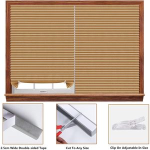 Persianas Enrollables Inalámbricas Sin Taladro, Autoadhesivas, Temporales, de Papel Plisado, con Instalación Integrada para Ventanas de Tamaño Personalizado - Product Image 3