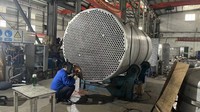 Échangeur de chaleur à tubes à tête flottante AES certifié ASME SS316L sur mesure pour raffinerie pétrochimique -20°C~450°C calculé par HTRI