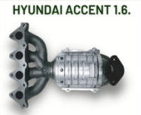 Convertidor Catalítico Delantero de Alta Calidad EPA para Hyundai Accent 1.6L 2001-2005
