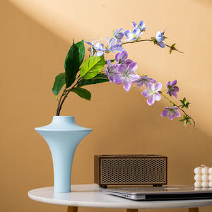 <span class=keywords><strong>Vaso</strong></span> in Ceramica Moderno Stile Crema Francese Ecologico Decorazione per Soggiorno e Tavolo <span class=keywords><strong>da</strong></span> Pranzo Lusso Leggero Regalo di Natale - Product Image 1