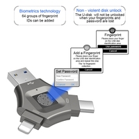 Pingguo Disk 2.0 USB sidik jari, ponsel dan komputer tiga dalam satu Tipe C untuk Android