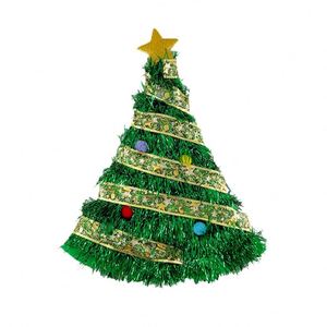 Accesorios de Disfraces para Fiestas, Decoración, Sombrero de Árbol de Navidad con Luces LED - Product Image 3