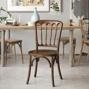 Ash Wood Dining Chair <strong>Medieval</strong> Solid Wood <strong>Furniture</strong> With Home Office, Hotel, School Use - Product Image 1