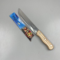 Festival de l'Aïd al-Fitr Couteau d'abattage de boucher en acier inoxydable à manche en bois professionnel Coupe-viande Couteau de cuisine