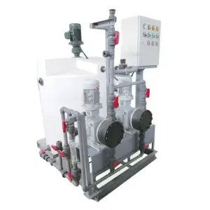 Manual Chemical Mixing Dosing System Sludge Dewatering Machine For Flocculation Process