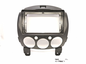 WEIJUNPRO 9 inç Android araç DVD oynatıcı çerçeve için 2007-2013 Mazda 2/DEMIO araba Stereo aksesuarları kurulum araba çerçeve fasya paneli - Product Image 2