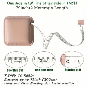 Hot Sales Custom Mini Tape Measure 1.5M PU Leather Tape Measure with logo Custom Body Soft Measuring Tape with logo - Product Image 5