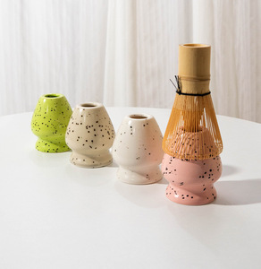 Juego de Tazas de Matcha de Cerámica Moteada de Lujo GL con Batidor de Bambú, Juego de Té Matcha Resistente al Calor, Decoración para el Hogar, Rituales Diarios de Té - Product Image 6