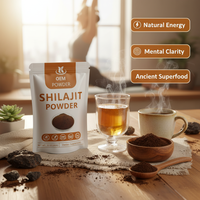 Extrait de Shilajit de l'Himalaya en poudre, 100% pur, sans remplisseurs ni additifs, certifié GMP, complément alimentaire