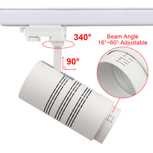 40W Dimmable dẫn ánh sáng theo dõi ra90 ugr <16 chùm tia điều chỉnh góc thiết kế hiện đại 40W ánh sáng theo dõi - Product Image 2