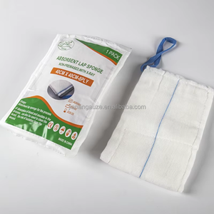 -Esponja de laparotomía detectable por rayos con tira de seguridad azul Paquete a granel no estéril - Product Image 3