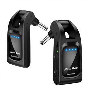 Système de guitare sans fil 2,4 GHz rechargeable intégré à livraison rapide, émetteur-récepteur pour instruments, guitare, basse - Product Image 1