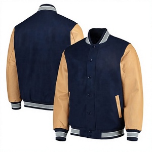 RATA INTERNATIONAL Customized High Quality Men's Autumn Baseball Varsity Hooded <b>Jacket</b> <b>Slim</b> <b>Fit</b> Stand Collar Winter Fashion - Product Image 1